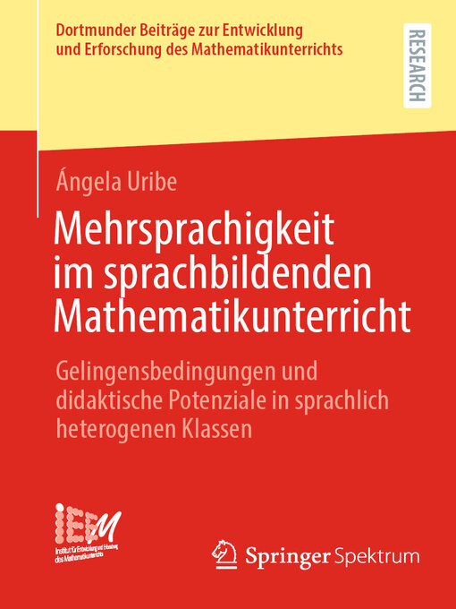 Title details for Mehrsprachigkeit im sprachbildenden Mathematikunterricht by Ángela Uribe - Available
